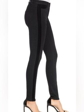 Paige Anthropologie Hoxton High Rise Ultra Skinny Jeans Velvet Onyx Sz 28 Petite
